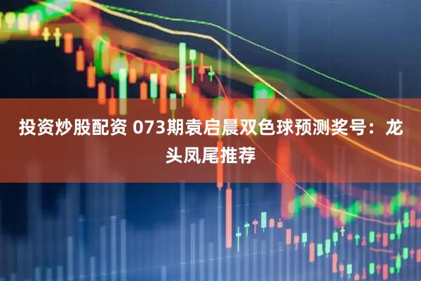 投资炒股配资 073期袁启晨双色球预测奖号：龙头凤尾推荐
